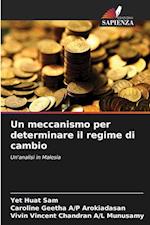 Un meccanismo per determinare il regime di cambio