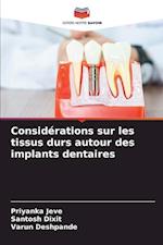 Considérations sur les tissus durs autour des implants dentaires