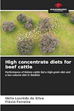 High concentrate diets for beef cattle