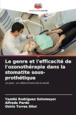 Le genre et l'efficacité de l'ozonothérapie dans la stomatite sous-prothétique