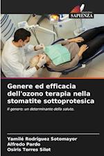 Genere ed efficacia dell'ozono terapia nella stomatite sottoprotesica