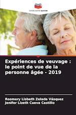 Expériences de veuvage : le point de vue de la personne âgée - 2019