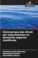 Eliminazione dei nitrati per adsorbimento su bentonite algerina modificata