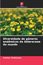 Diversidade de géneros endémicos de Asteraceae do mundo