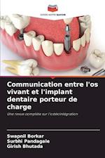 Communication entre l'os vivant et l'implant dentaire porteur de charge