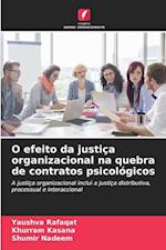 O efeito da justiça organizacional na quebra de contratos psicológicos