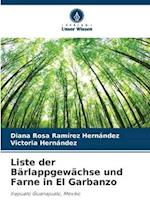 Liste der Bärlappgewächse und Farne in El Garbanzo