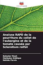 Analyse RAPD de la pourriture du collet de l'aubergine et de la tomate causée par Sclerotium rolfsii