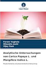 Analytische Untersuchungen von Carica Papaya L. und Mangifera Indica L.