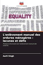 L'enlèvement manuel des ordures ménagères : lacunes et défis