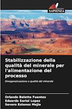 Stabilizzazione della qualità del minerale per l'alimentazione del processo