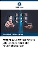 AUTOREGULIERUNGSSYSTEME UND -GERÄTE NACH DEM FUNKTIONSPRINZIP