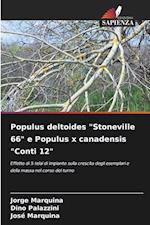 Populus deltoides "Stoneville 66" e Populus x canadensis "Conti 12"