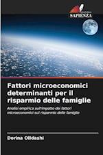 Fattori microeconomici determinanti per il risparmio delle famiglie