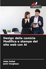 Design della camicia Modifica e stampa del sito web con AI