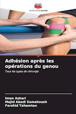 Adhésion après les opérations du genou