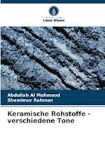 Keramische Rohstoffe - verschiedene Tone