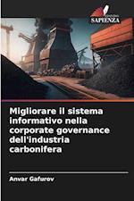 Migliorare il sistema informativo nella corporate governance dell'industria carbonifera