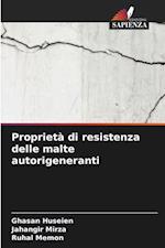 Proprietà di resistenza delle malte autorigeneranti