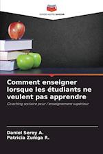 Comment enseigner lorsque les étudiants ne veulent pas apprendre