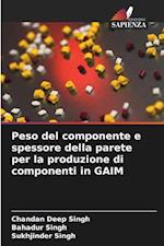Peso del componente e spessore della parete per la produzione di componenti in GAIM