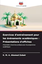 Exercices d'entraînement pour les événements académiques : Présentations d'affiches