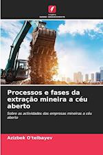 Processos e fases da extração mineira a céu aberto