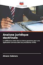 Analyse juridique doctrinale