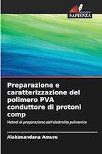 Preparazione e caratterizzazione del polimero PVA conduttore di protoni comp