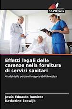 Effetti legali delle carenze nella fornitura di servizi sanitari