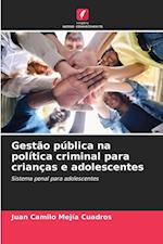 Gestão pública na política criminal para crianças e adolescentes