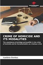 CRIME OF HOMICIDE AND ITS MODALITIES