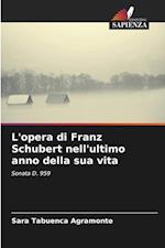 L'opera di Franz Schubert nell'ultimo anno della sua vita