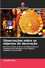 Observações sobre os objectos de decoração