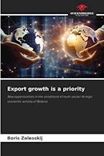 Export growth is a priority