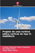 Projeto de uma turbina eólica vertical do tipo H-DAERRIUS