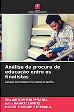 Análise da procura de educação entre os finalistas