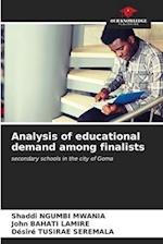 Analysis of educational demand among finalists