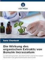 Die Wirkung des organischen Extrakts von Bunuim Incrassatum