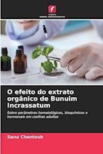 O efeito do extrato orgânico de Bunuim Incrassatum