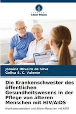 Die Krankenschwester des öffentlichen Gesundheitswesens in der Pflege von älteren Menschen mit HIV/AIDS