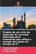 Projeto de um ciclo de absorção de corrente alternada para automóvel que utiliza a energia dos gases de escape do IC