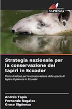 Strategia nazionale per la conservazione dei tapiri in Ecuador