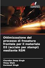 Ottimizzazione del processo di fresatura frontale per il materiale D3 (acciaio per stampi) mediante RSM