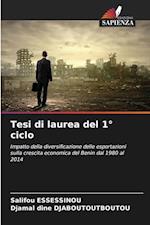 Tesi di laurea del 1° ciclo