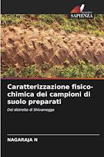 Caratterizzazione fisico-chimica dei campioni di suolo preparati