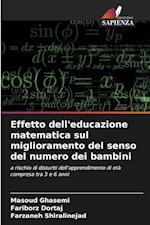 Effetto dell'educazione matematica sul miglioramento del senso del numero dei bambini