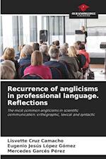 Recurrence of anglicisms in professional language. Reflections