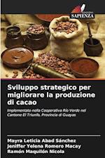 Sviluppo strategico per migliorare la produzione di cacao