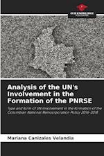 Analysis of the UN's Involvement in the Formation of the PNRSE